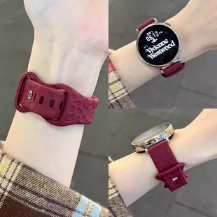 款 x2mini表带硅胶猫爪纹个性 柔软新品 智能运动x2 印花替换带 适用oppo mini高级感可爱女款 watch