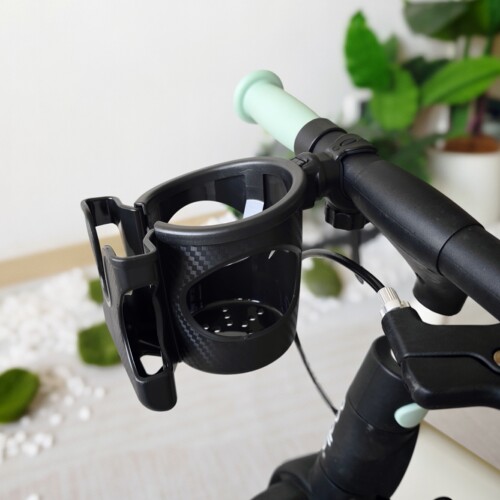 自行车水壶架婴儿车推车杯架遛娃神器收纳杯托手机架二合一水杯架