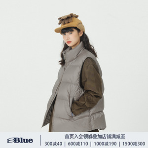 NOTHOMMEBLUE蓝岐冬季新款白鹅绒三防加厚羽绒马甲情侣保暖背心男