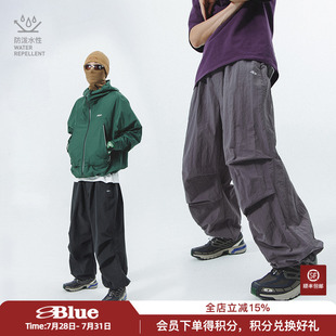 NOTHOMMEBLUE藍岐2025春夏戶外工裝 男 可調(diào)節(jié)束腳長褲 機能風傘兵褲