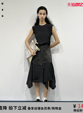 VVNK JANE PLUS春季雪纺拼接牛仔连衣裙女J511679227B