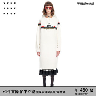 日本拉绒毛圈布 PLUS秋冬新品 连衣裙女J310653320B JANE VVNK