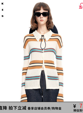 VVNK JANE PLUS春季新品“丝羊毛纱线”长袖针织衫女J310265607B
