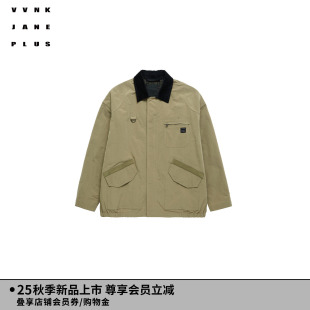 张予曦同款 撞色翻领工装 VVNK PLUS秋季 夹克外套 JANE