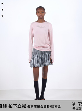 VVNK JANE PLUS2026春季新款不对称剪裁长袖T恤女J614059311B