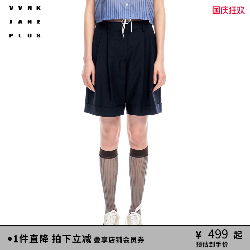 VVNKJANEPLUS阔腿西装短裤