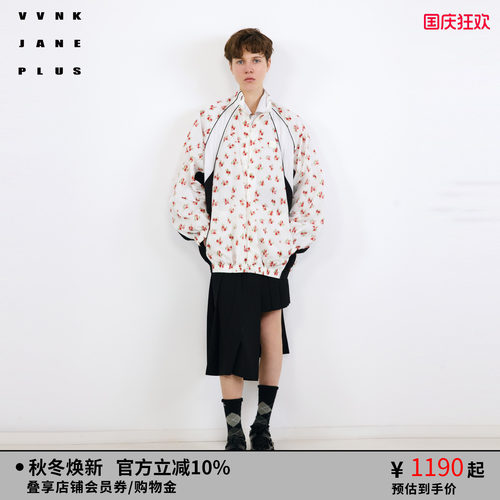VVNKJANEPLUS复古印花外套