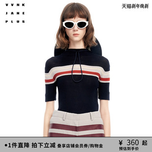 JANE 小爬领针织衫 PLUS春季 丝羊毛 女J310165607B 新品 VVNK