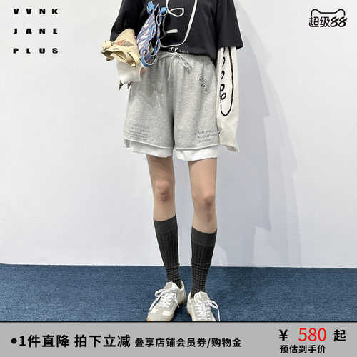 VVNK JANE PLUS春季假两件休闲运动短裤女J510862303A