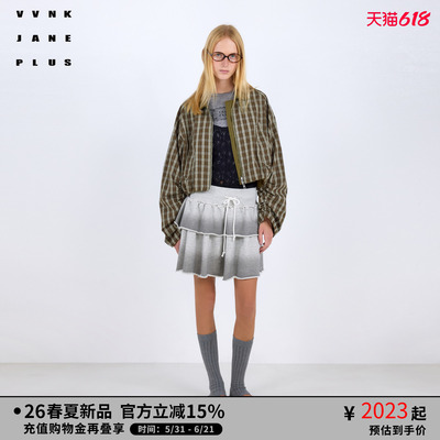 VVNK JANE PLUS2026春季新款双面穿截短夹克外套女J610364042A