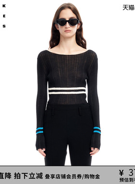 VVNK JANE PLUS夏冬新品“丝羊毛纱线”罗纹打底衫女J320170617C