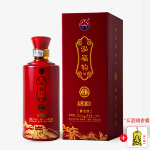 大福酒业 泓福韵酒·传承 500ml  单瓶礼盒装 酱香型白酒 53度