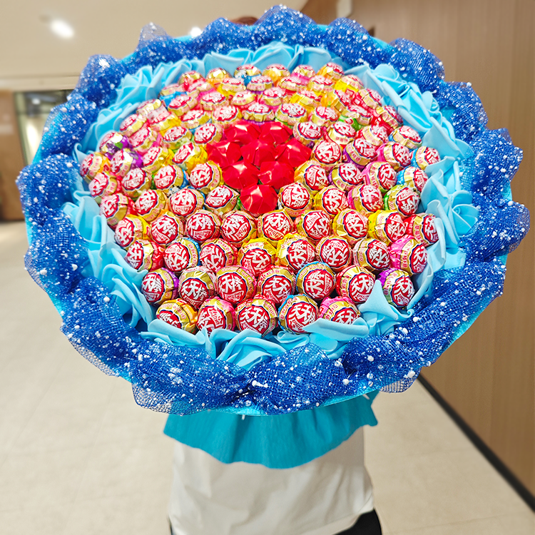 棒棒糖花束成品花束成人礼情人节