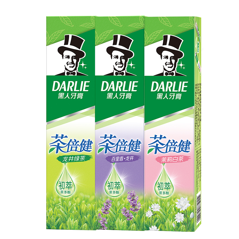 黑人牙膏茶倍健绿茶龙井口腔清洁