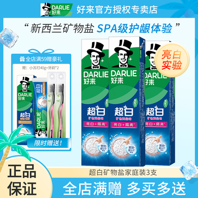 矿物盐温和呵护持久清新黑人牙膏