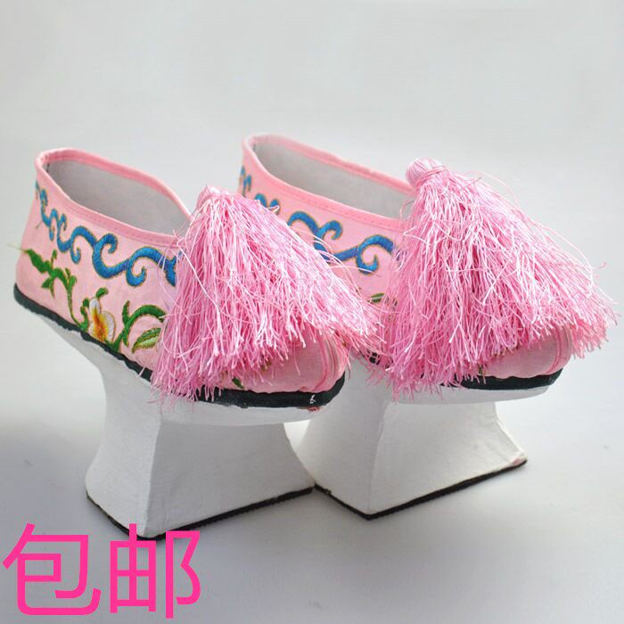 影楼摄影道具演出造型清朝鞋子花盆底贵妃格格甄嬛皇后古装女旗鞋|ruв категории Женская обувь, низкий чистка - от Buy2taobao.com для оказания профессиональной услуги покупки агента Taobao