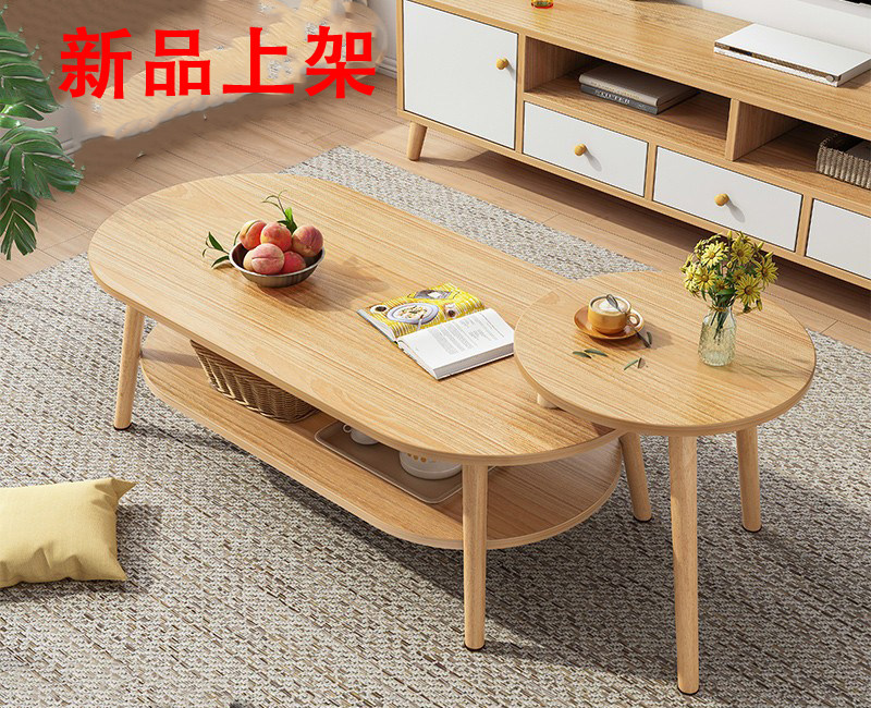 小茶几小尺寸客厅桌子餐桌两用高级设计感沙发旁边卧室坐地矮脚桌