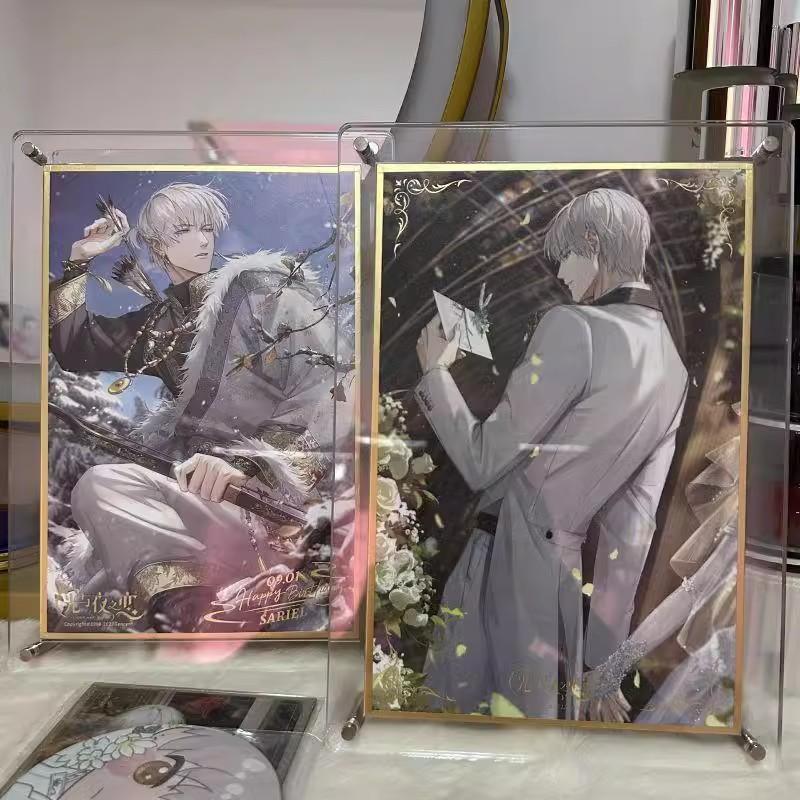 亚克力色纸展示框收纳架