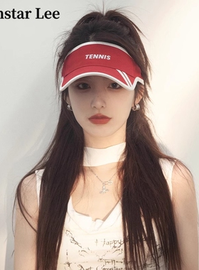 Monstar Lee日本设计师联名款夏季遮阳鸭舌帽子大檐防晒帽空顶帽