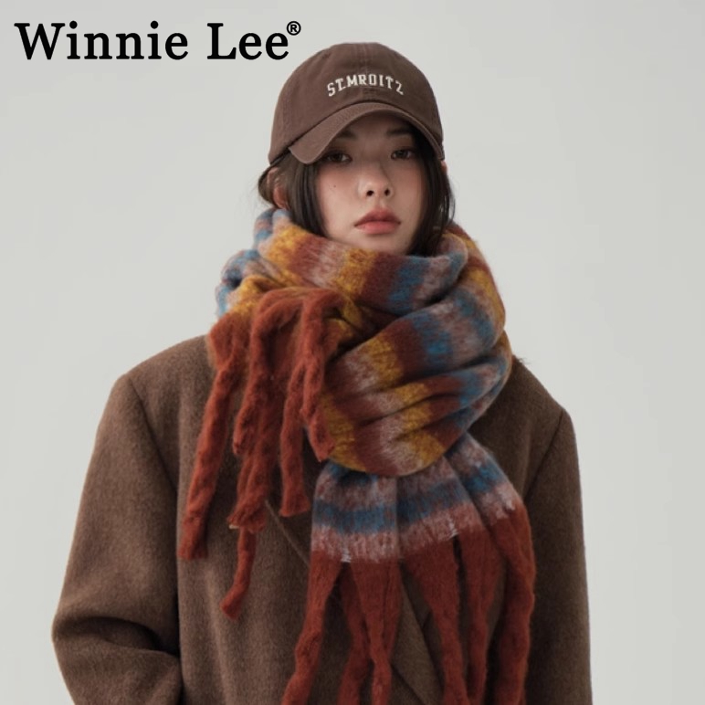 WinnieLee日本设计师联名款围巾