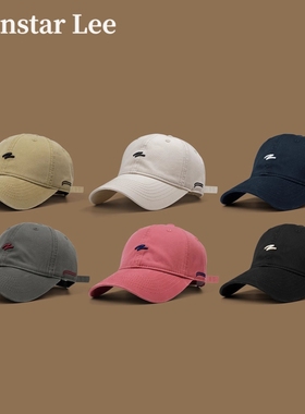 Monstar Lee日本设计师联名款帽子鸭舌帽显脸小灰色夏棒球帽遮阳