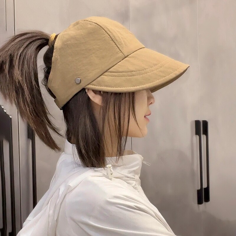 Monstar Lee日本设计师联名款空顶帽子女防晒帽大檐遮阳渔夫鸭舌