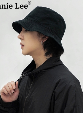 Winnie Lee日本设计师联名款纯棉水洗渔夫帽男夏季大头围防晒遮阳