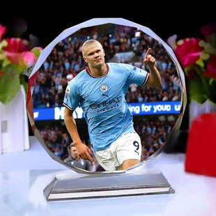 哈兰德周边生日礼物送男生曼城德布劳内福登足球纪念品摆件礼盒装