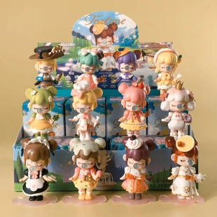 若来盲盒系列 林森不知处吹泡泡女孩手办摆件 梦境下午茶春生夏长