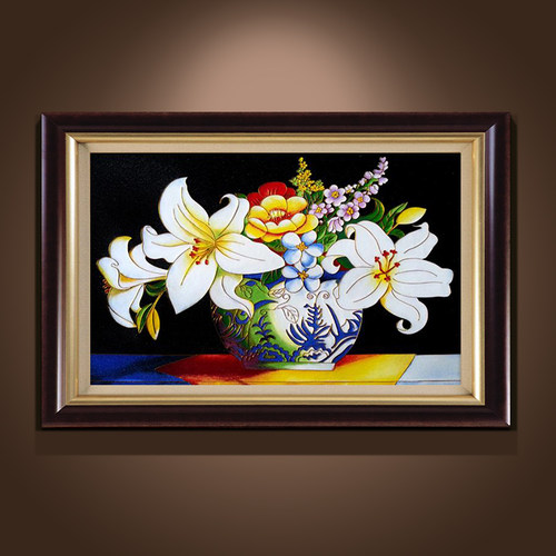 景泰蓝掐丝珐琅画diy材料包 中国非遗手工客厅装饰背景墙壁画挂画