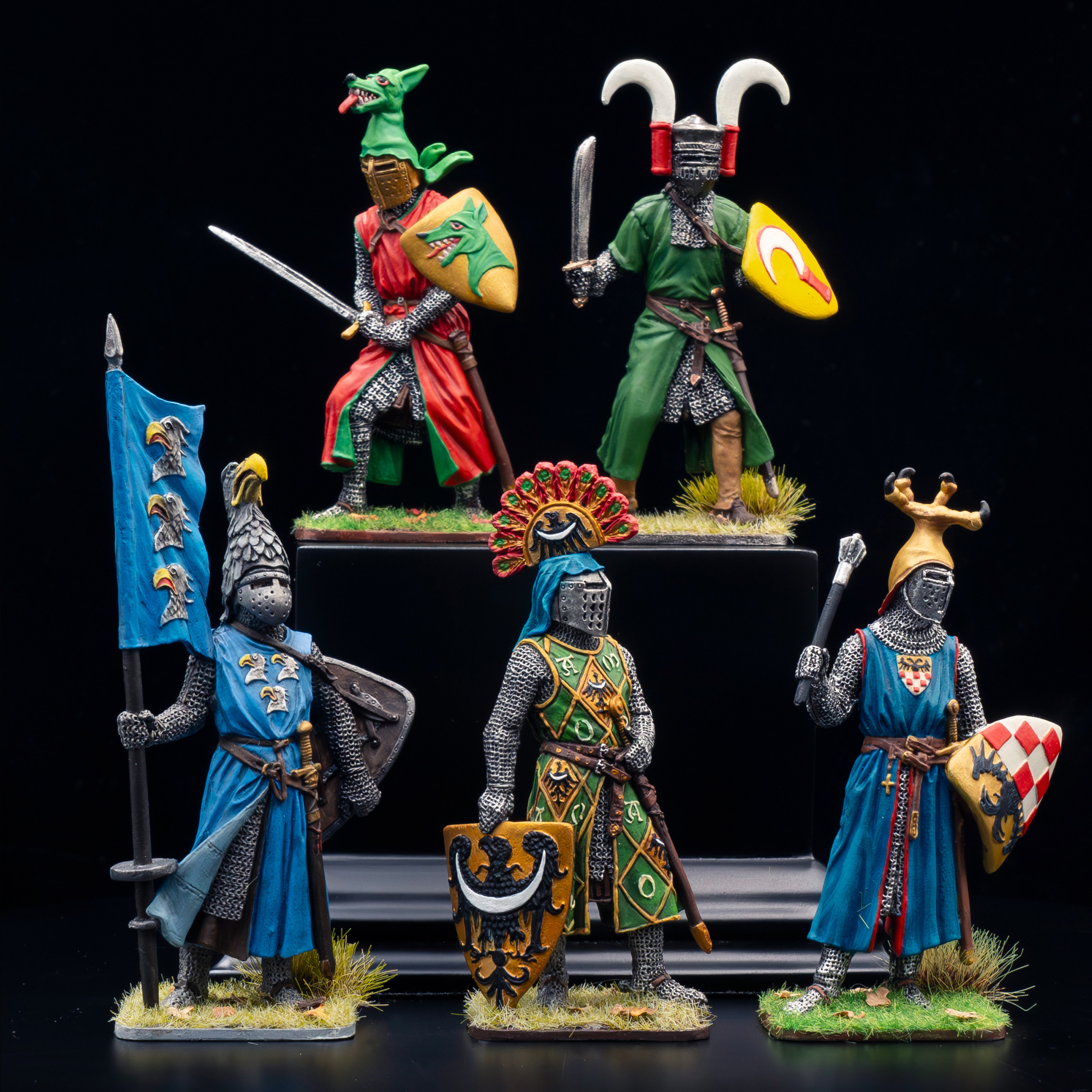 魔铸馆 EKcasting收藏级金属兵人—欧洲中世纪明尼桑诗人骑士系列