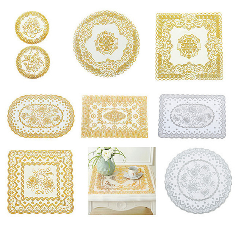 防滑烟灰缸银白色烫金托盘杯垫