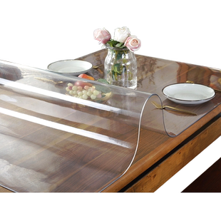 透明PVC软塑料玻璃无味桌布水晶板餐桌垫防水防油防烫免洗茶几垫