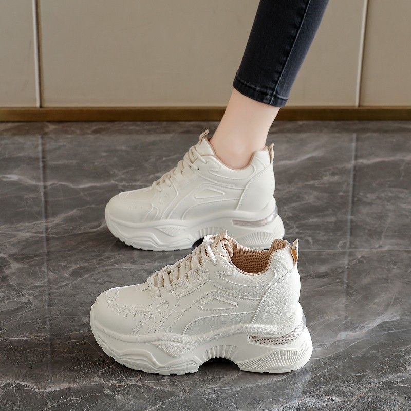 卡迪高秋季厚底老爹鞋女内增高超轻软底不累脚运动鞋休闲百搭女鞋