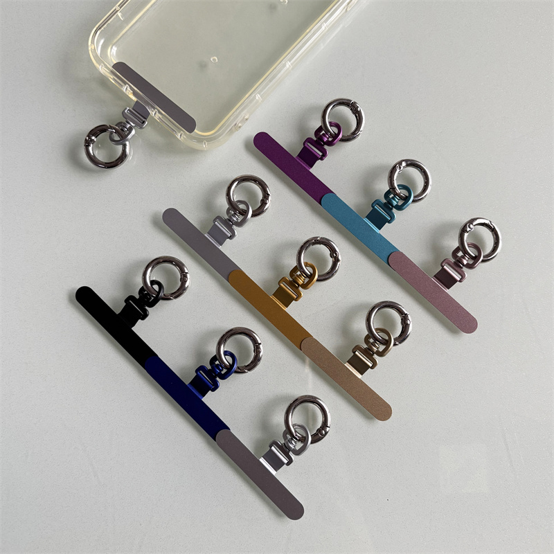 磨砂金属扣卡片0.02CM手机指环0.2MM夹片可拆卸旋转手机挂绳垫片超薄背贴片固定通用结实不影响充电不顶壳