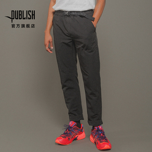 WAVE 新品 男装 纯色抽绳腰带休闲运动裤 上市 春夏休闲修身 Publish