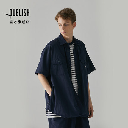 Publish Global Shirt 潮流新品美式休闲口袋短袖衬衫宽松外套