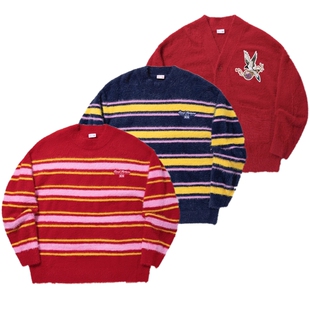 中国李宁x MEDM联名日进斗金男女毛衣加绒保暖编织衫AMBV297/295