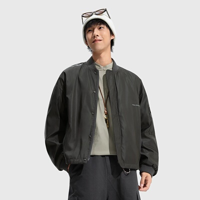 李宁户外CF溯棉夹克男士2025新款外套棒球领宽松运动服AJDV211