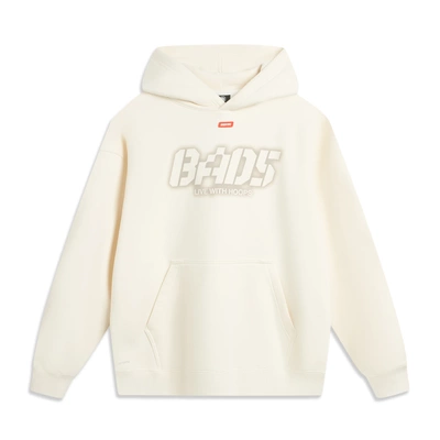 李宁反伍BADFIVE男子2025新款加绒保暖宽松套头连帽卫衣AWDV877