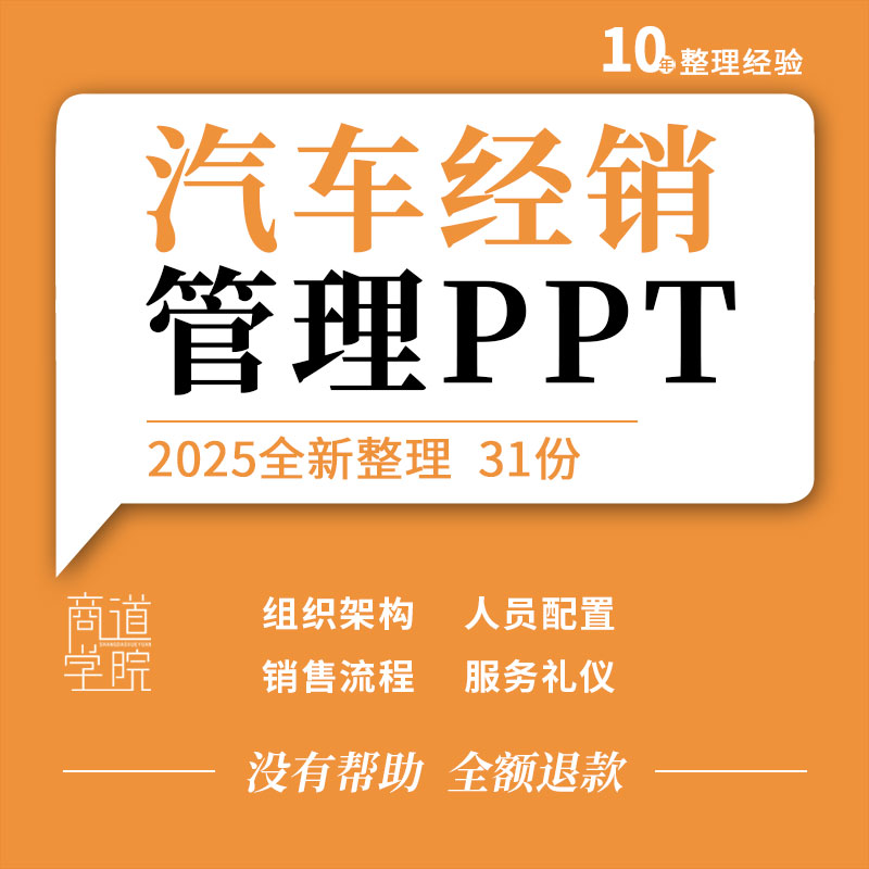 汽车品牌经销商组织结架构职责活动指导手册邀约话术服务礼仪ppt