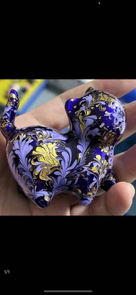 7厘米拉花小猫摆件