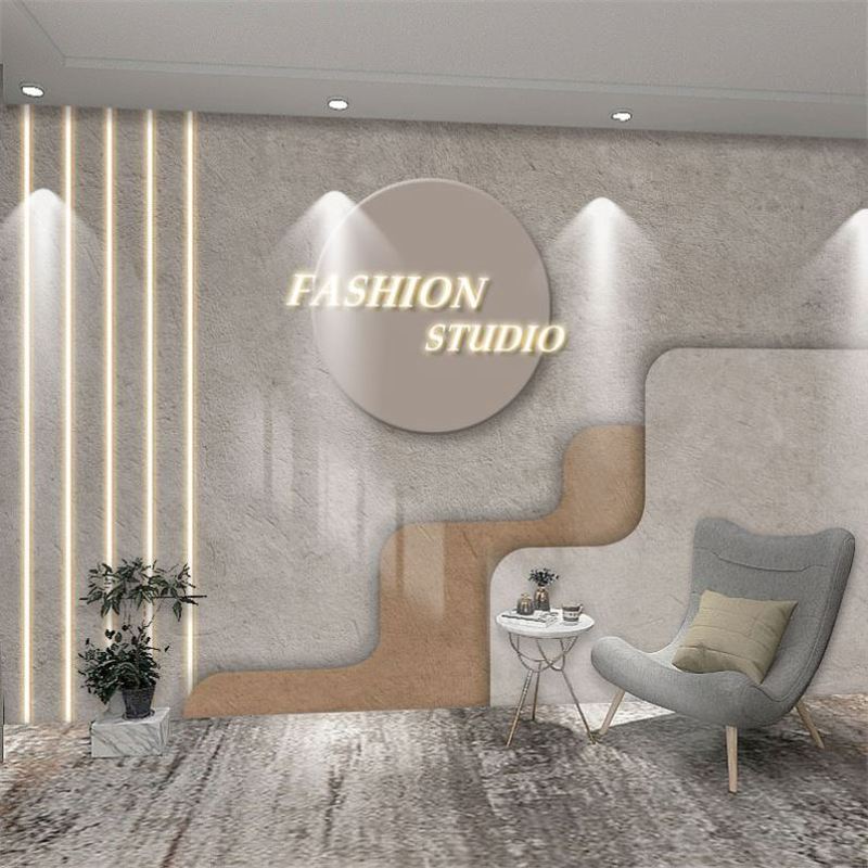 3D立体高端感奶油风服装直播背景墙壁纸女装包包抖音主播带货壁画