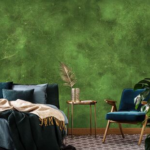 网红普拉达绿色墙纸法式 饰壁画现代轻奢餐饮店背景墙布 复古客厅装