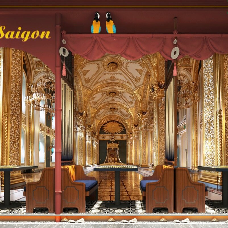 欧美建筑异域风情壁纸宫廷风卢浮宫直播间背景布哥特宫殿欧洲壁纸