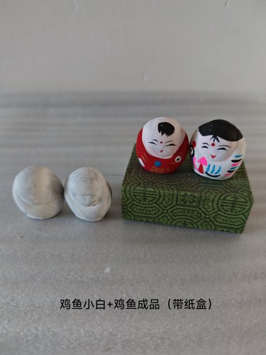新款微型观赏小泥人白胚成品DIY儿童益智美术教学用摆件彩绘娃娃