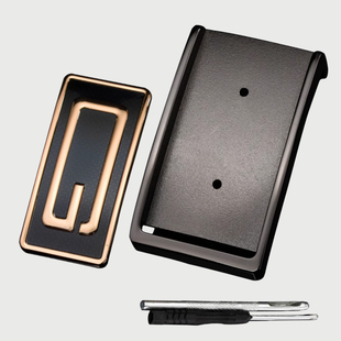 3.8打孔平滑扣皮带头锁螺丝4.0cm打眼板扣高档内穿式钉扣3.5合金