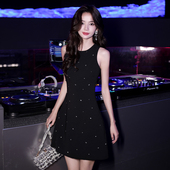 黑色party小晚礼服裙女轻奢小众高端小个子气质宴会平时可穿生日