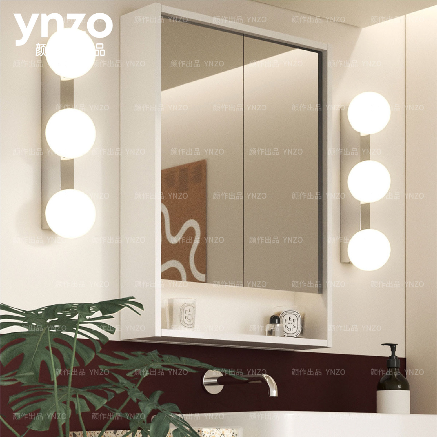 颜作出品中古包豪斯卫生间浴室镜前灯具客厅玄关一字长条镜子壁灯,家装灯饰光源,壁灯,淘宝优惠券,粉丝福利购,淘宝优惠卷