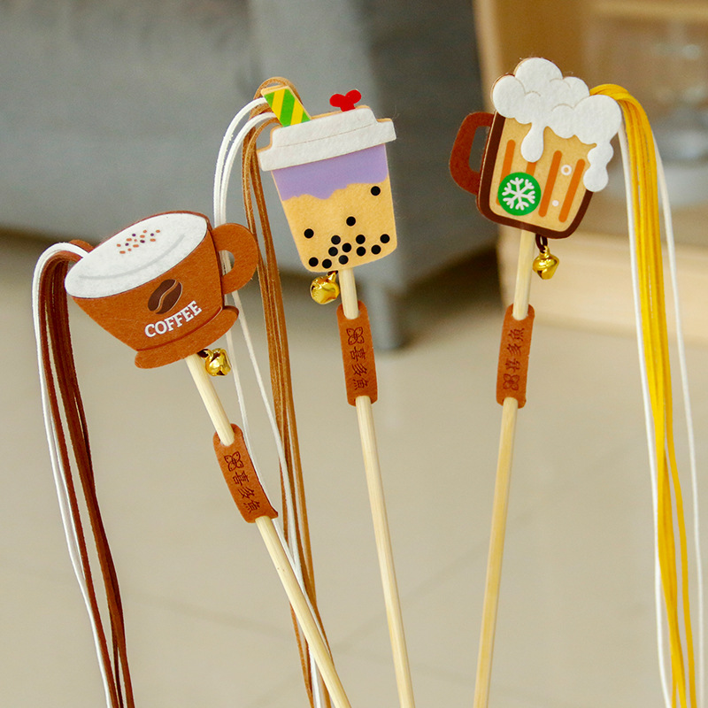 猫咪逗猫棒长杆流苏耐咬自嗨解闷